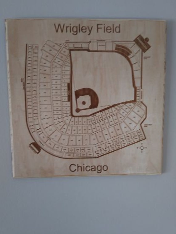 Wrigley Field Chicago Cubs Seating Chart Wall Plaque Etsy