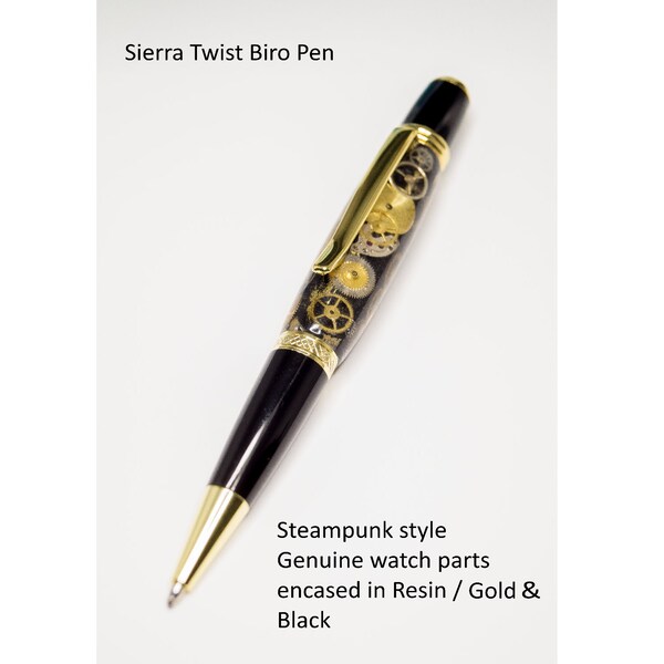 Steampunk Sierra twist pen