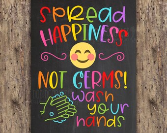 Spread Happiness Art Etsy