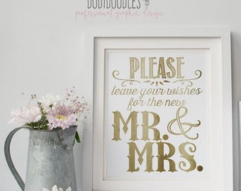 Printable mr and mrs | Etsy