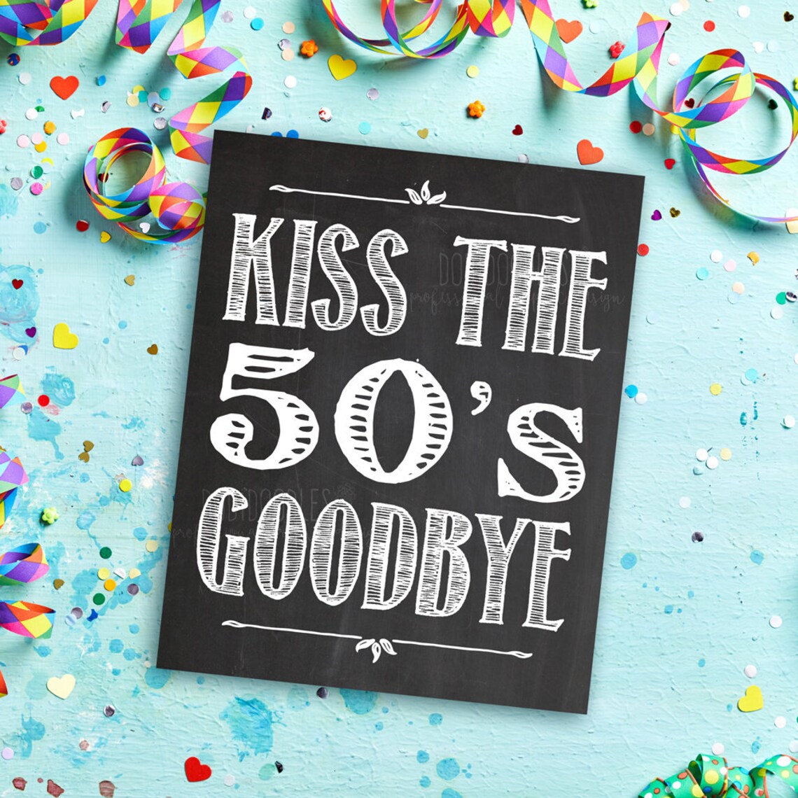 Kiss the 50s Goodbye 60th Birthday 60th Candy Bar Sign 60th - Etsy