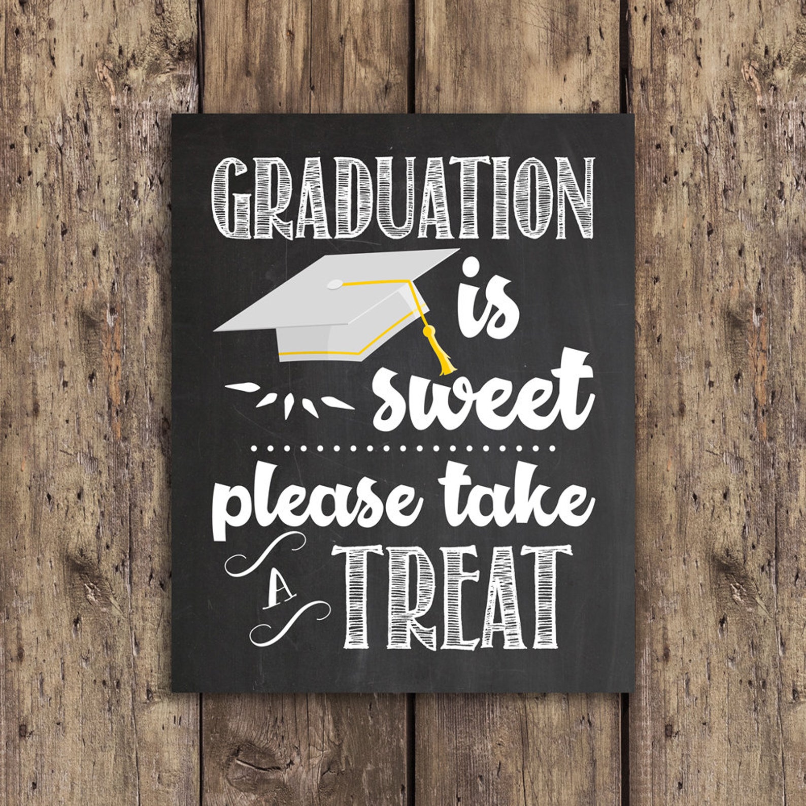 Chalkboard Graduation Party Decor Sweet Table Sign Etsy