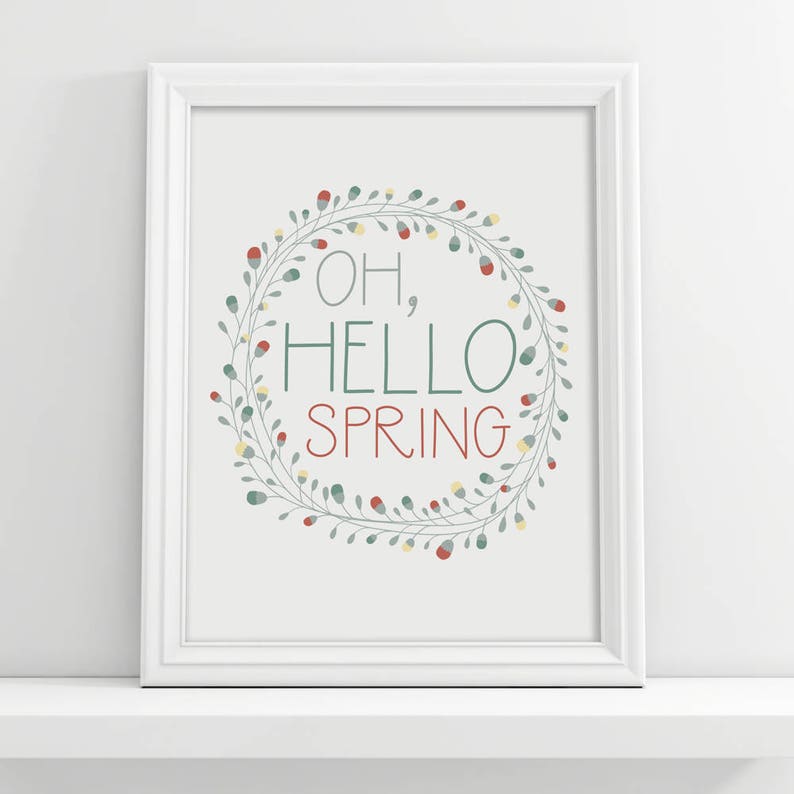Oh Hello Spring Sign Hello Spring Oh Hello Spring Spring - Etsy