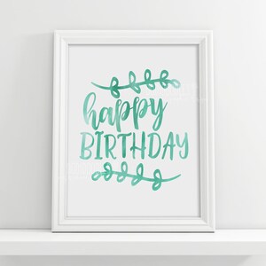 Happy Birthday, Birthday Sign, Birthday Printable, Party Sign, Party ...