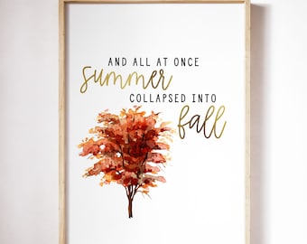 Collapsed Into Fall - Etsy