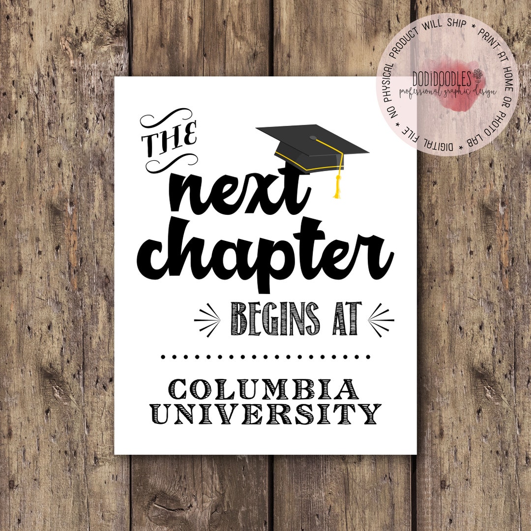 Custom Graduation Party Decor, the Next Chapter Begins At, Graduation ...