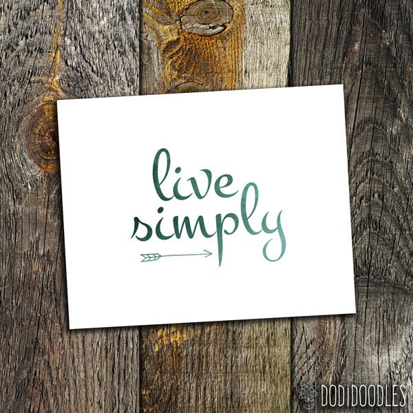 SALE Live Simply live simply print live simply printable | Etsy