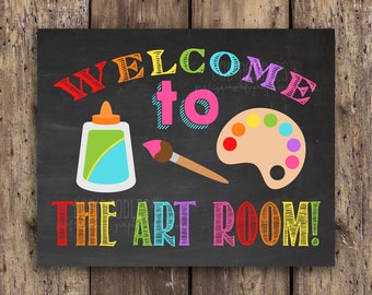 Welcome to the Art Room Classroom Signs Classroom Welcome - Etsy