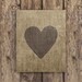 Burlap Print Burlap Printable Burlap Prints Burlap Heart - Etsy