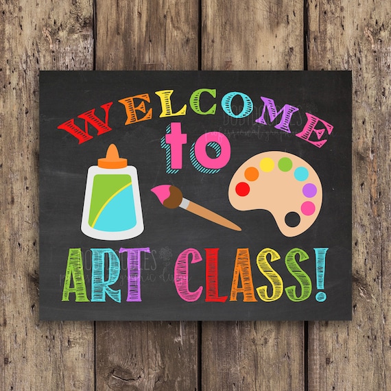 Welcome to Art Class, Classroom Signs, Classroom Welcome, Teacher Signs, Art  Class, Art Room, Art Classroom 