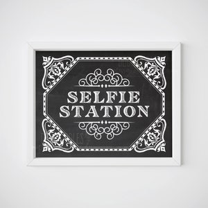 Selfie Station Printable Party Decor Wedding Sign Wedding | Etsy