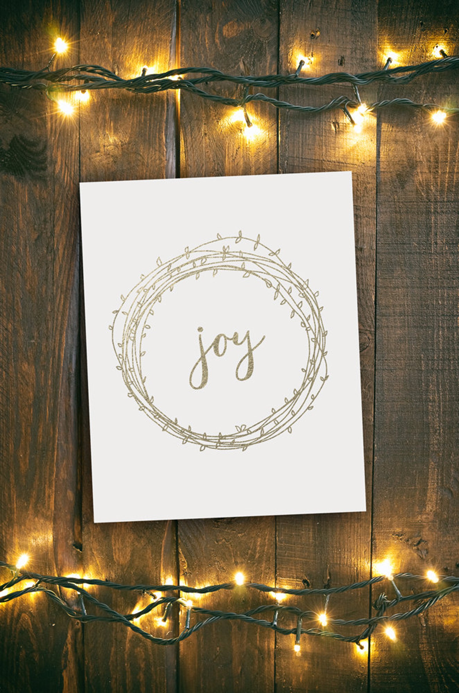 Joy Printable Christmas Printable Digital Download Joy - Etsy