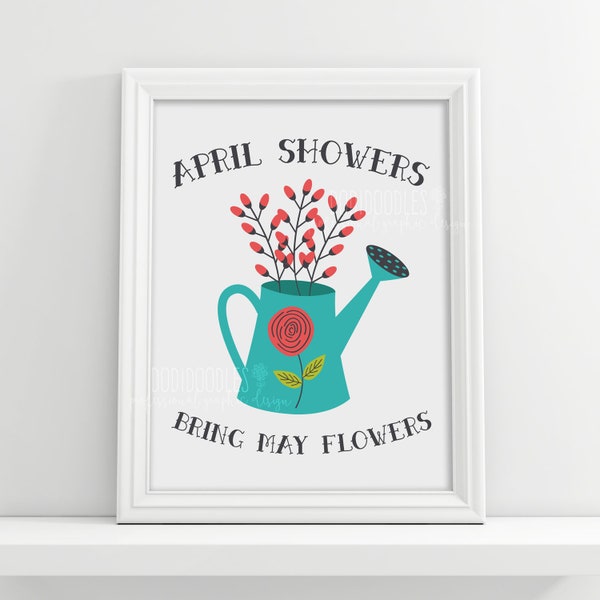 April Showers Bring May Flowers - Etsy
