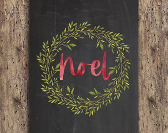 noel poster, noel chalkboard sign 18x24 christmas poster, christmas printable, christmas posters, christmas door decor