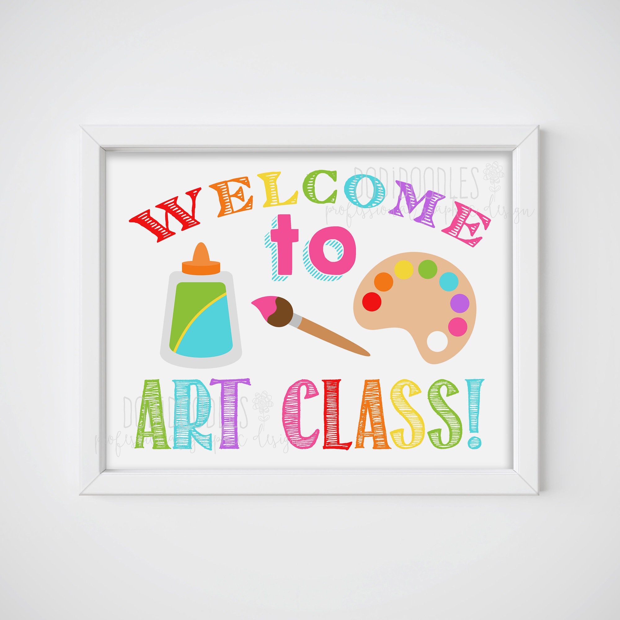 Welcome to art class classroom signs classroom welcome - Etsy España