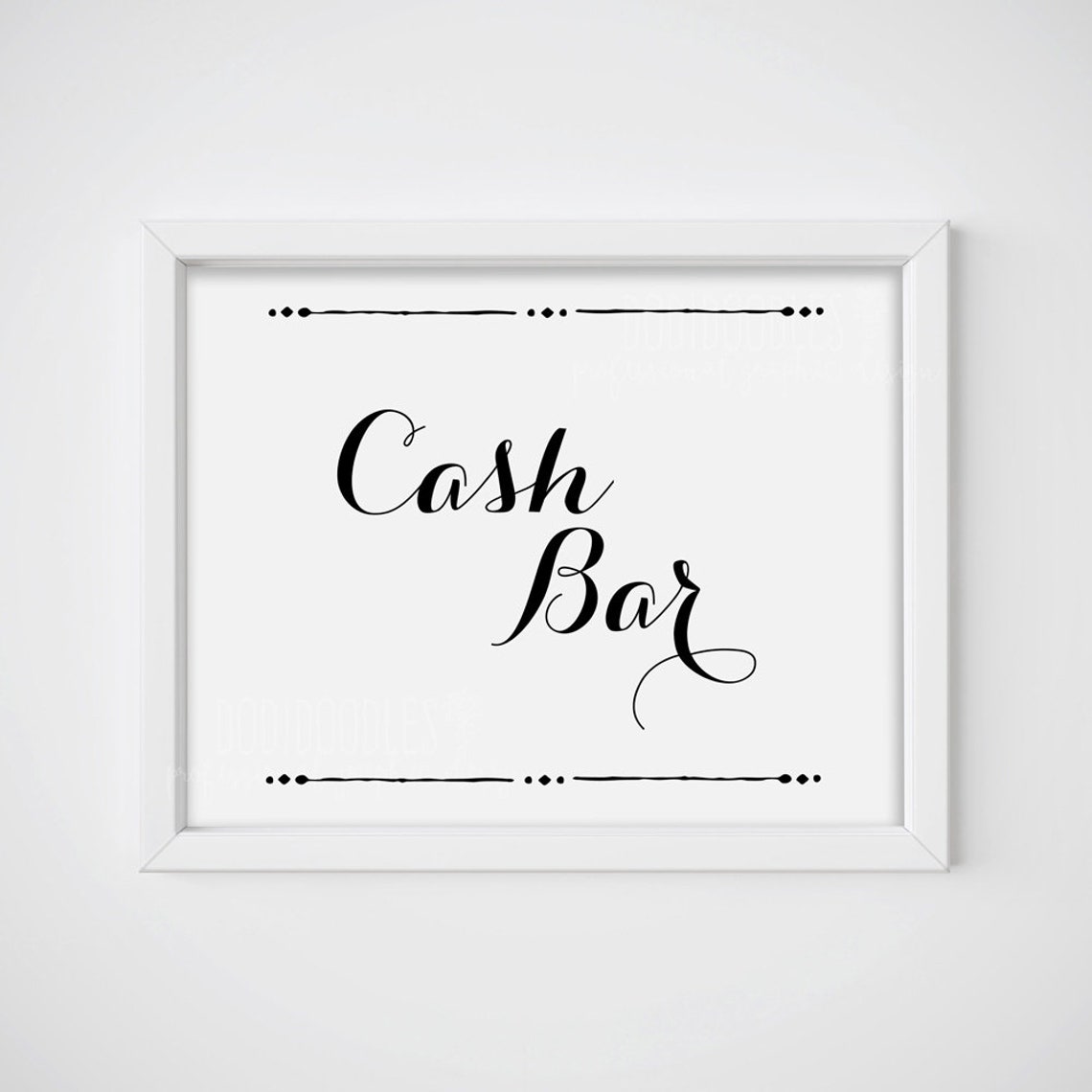 Cash Bar Sign cash bar bar sign wedding signs wedding Etsy