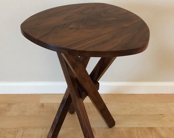CUSTOM Order Walnut Guitar Pick Top Cocktail End Table