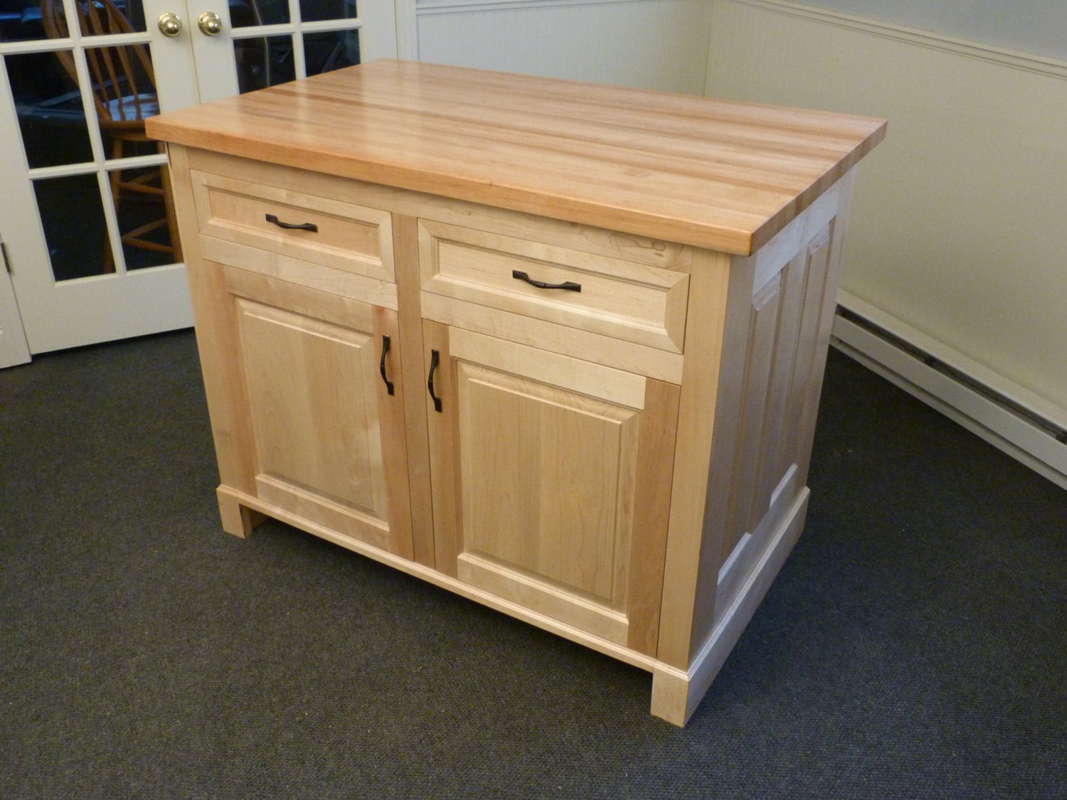 CUSTOM Maple Kitchen Island Etsy