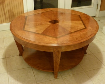 CUSTOM Cherry Coffee Table With Inlay Top