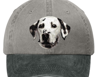 Embroidered Dalmatian Pigment-Dyed Cap - 12 Colors Available