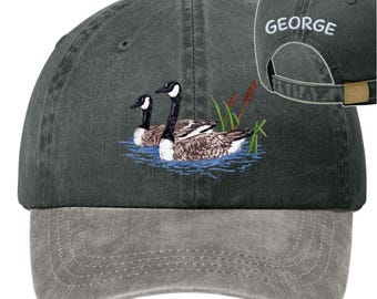Personalized Embroidered Canada Goose Pigment-Dyed Cap - 12 Colors Available