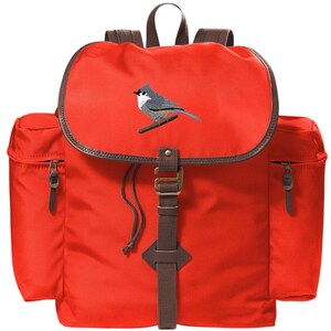 Embroidered Titmouse Backpack Field Bag - Free Shipping to USA
