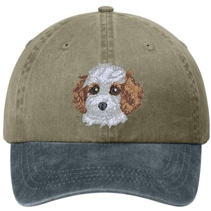 Embroidered  Cockapoo Pigment-Dyed Cap - 12 Colors Available