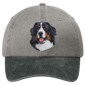 Embroidered Bernese Mountain Dog Pigment-Dyed Cap - 12 Colors Available
