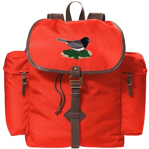 Embroidered Junco Backpack Field Bag - Free Shipping to USA