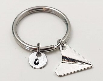 Paper Plane Key Chain, Origami Keychain, 3D Airplane Charm, Origami Charm Gift, Paper Airplane Keychain, Origami Plane Key Chain, 3D Plane
