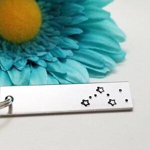 Scorpio Keychain, Custom Keychain, Constellation Keychain, Rectangle Keychain, Horoscope Keychain, Astrology Keychain, Zodiac Sign Keychain