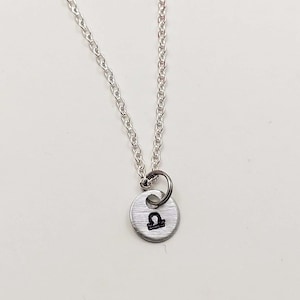 Libra Necklace, Zodiac Necklace, Astrology Necklace, Zodiac Gift, Libra Charm, Zodiac Jewelry, Birthday Gift, Libra Birthday, Customized