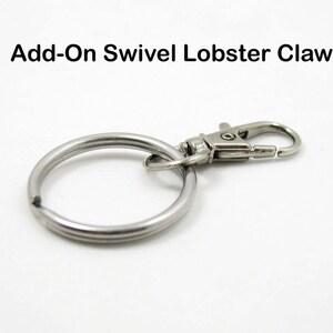Swivel Lobster Clasp Keychain, Add On Key Chain, Lobster Claw Key Chain, Lobster Claw Key Ring, Swivel Key Ring, Keychain Accessories Gift