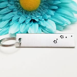 Cancer Keychain, Custom Keychain, Constellation Keychain, Rectangle Keychain, Horoscope Keychain, Astrology Keychain, Zodiac Sign Keychain