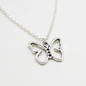 Butterfly Necklace, Charm Necklace, Butterfly Pendant, Butterfly Charm Gift, Monarch Butterfly Necklace, Butterfly Jewelry, Best Friend Gift