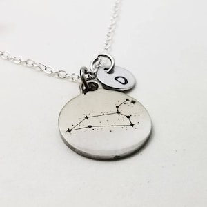 Silver Leo Necklace, Zodiac Necklace, Astrology Necklace, Zodiac Charm Jewelry, Leo Charm, Constellation Zodiac Jewelry, Birthday Necklace