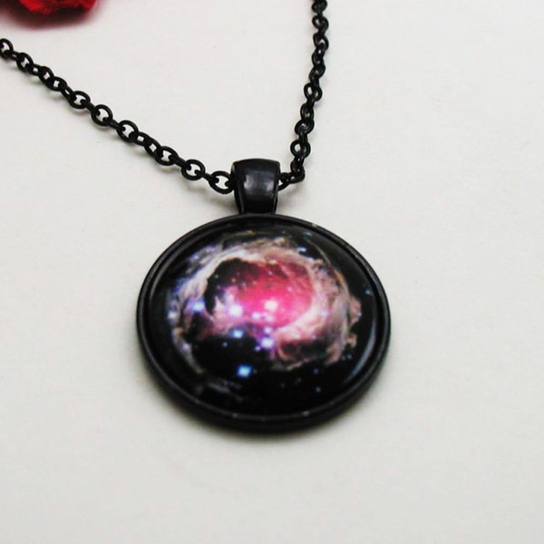 Galaxy Necklace, Galaxy Pendant, Galaxy Charm, Dainty Necklace, Galaxy Jewelry, Nebula Necklace Gift, Atmosphere Necklace, Celestial Charm
