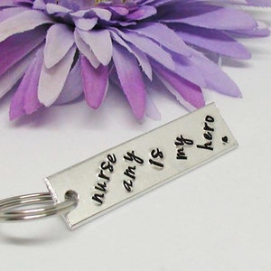 Nurse Keychain, Personalized Keychain, Custom Keychain, Medical Keychain, Nursing Keychain, Medical Student, Personalized Gift, RN Keychain