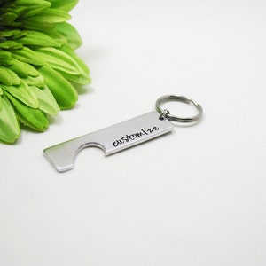 Personalized Keychain Set, Custom Keychain, Engraved Keychain, Couples Keychain, His And Her Keychain, Personalized Gift, Wedding Party Gift image 3