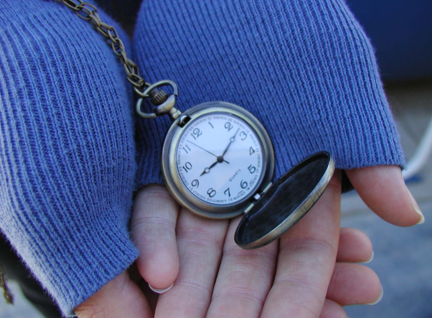 Watch Necklace Charm Necklace Pocket Watch Necklace Etsy