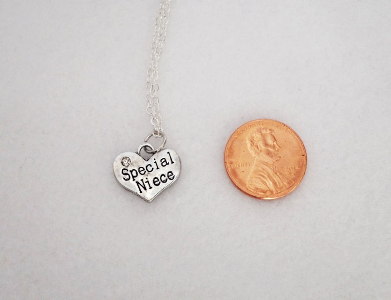 Special Niece Necklace Charm Necklace Tiny Necklace Etsy