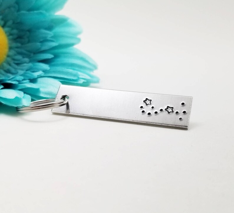 Taurus Keychain, Custom Keychain, Constellation Keychain, Rectangle ...