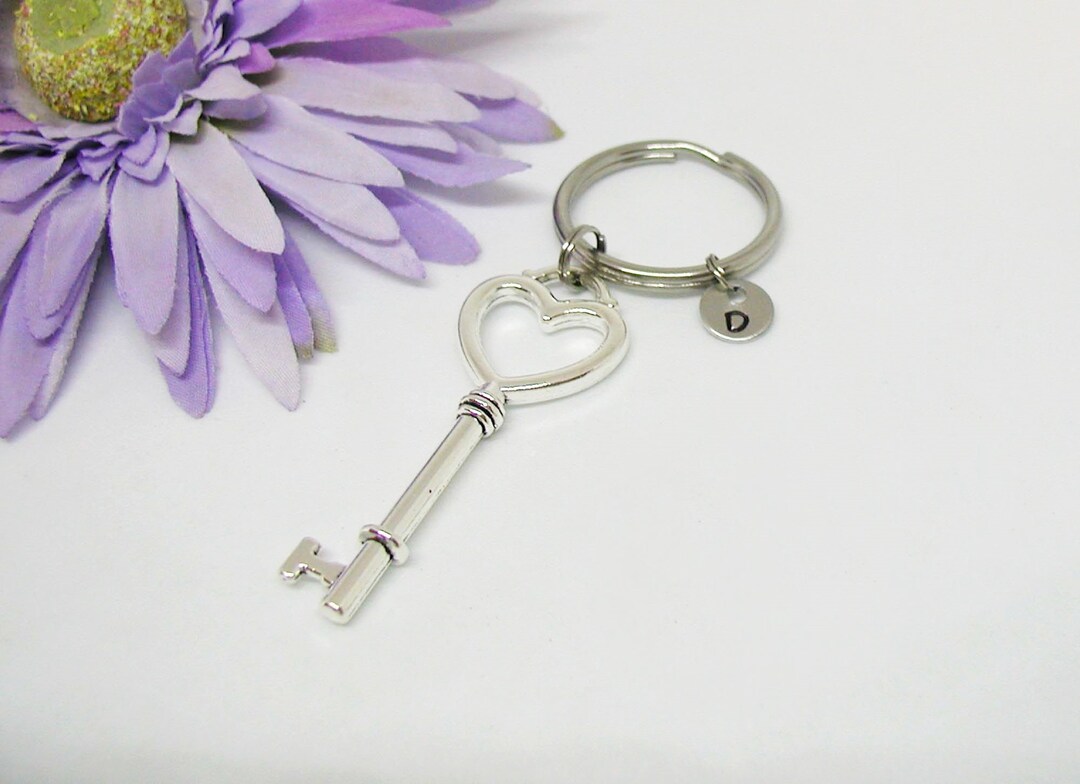 Nice Key Rings Skeleton Skeleton Key Key Chain, Silver Key Charm, Key Chain Gift, Skeleton Key ...