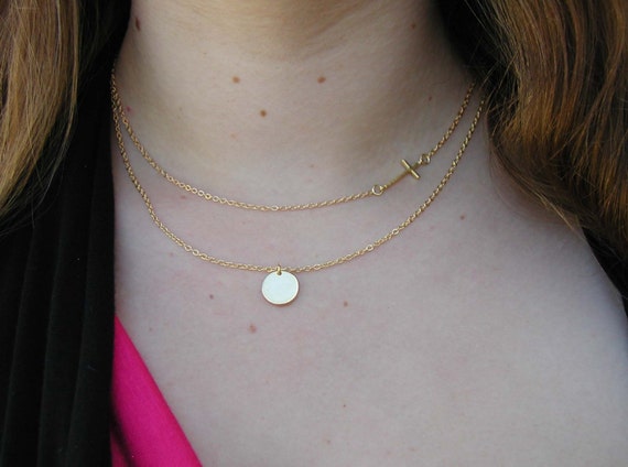 Layering Necklace Set, Delicate Gold Layer Necklaces, Layer