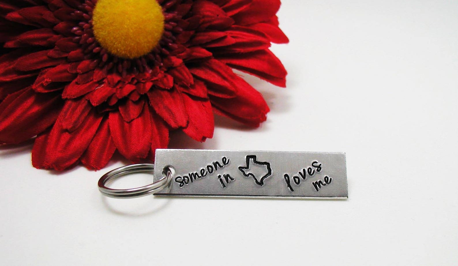 State Keychain Texas Keychain Long Distance Relationship Etsy