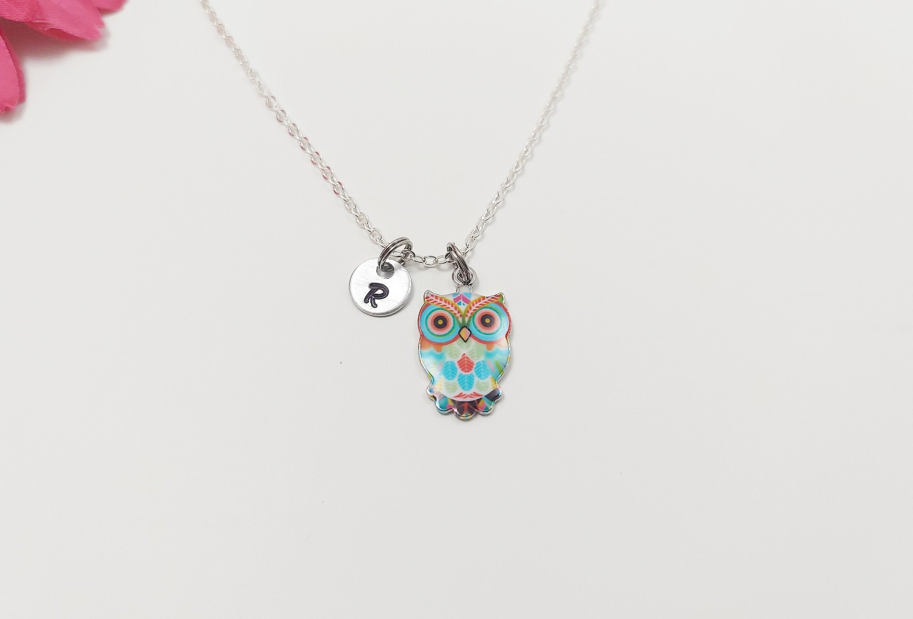 Owl Necklace, Charm Necklace, Owl Charm, Delicate Necklace, Barn Owl Necklace, Night Owl Jewelry, Ow