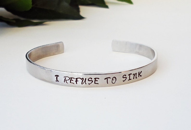 Custom Bracelet Cuff, Personalized Bracelet, Custom Cuff, Handstamped Cuff, Gift for Mom, Aluminum Cuff, Customized Gift, Personalized Cuff image 4