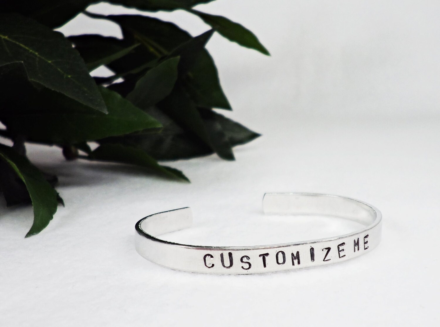 Custom Bracelet Cuff Personalized Bracelet Custom Cuff Etsy