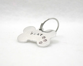 Personalized Dog Tag, Custom Lost Dog Tag, Hand Stamped Dog Tag, Custom Dog Tag, Metal Dog Tag, Aluminum Dog Tag, Dog Keychain, Lost Dog Tag