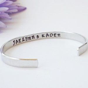 Secret Message Bracelet, Personalized Bracelet, Custom Bracelet, Girlfriend Gift, Gifts Under 20, Personalized Gift, Hand Stamped Cuff Gift
